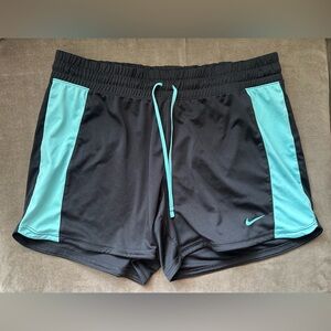 Nike Women's Athletic Shorts in Black and Teal